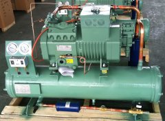 Water cooled compressor set